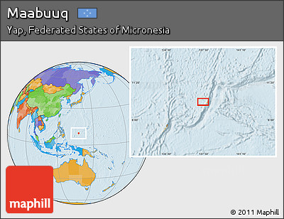 Political Location Map of Maabuuq