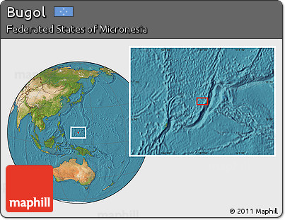 Satellite Location Map of Bugol