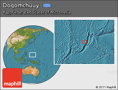 Satellite Location Map of Doqomchuuy