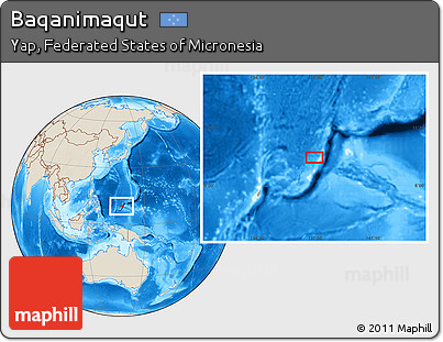 Shaded Relief Location Map of Baqanimaqut