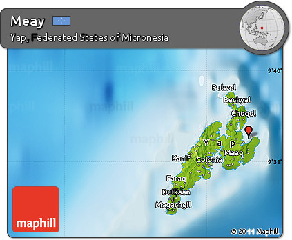 Physical Map of Meay
