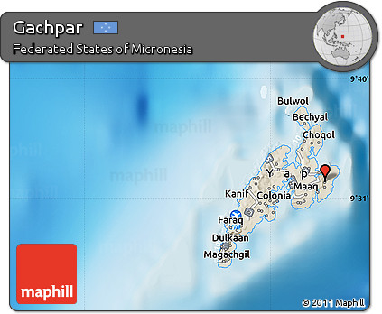 Shaded Relief Map of Gachpar