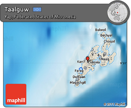 Shaded Relief Map of Taalguw