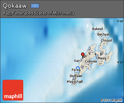 Shaded Relief Map of Qokaaw