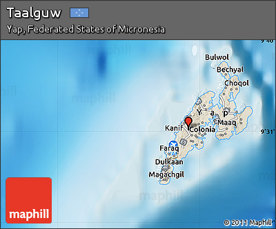 Shaded Relief Map of Taalguw