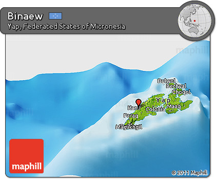 Physical Panoramic Map of Binaew