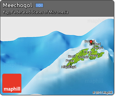 Physical Panoramic Map of Meechoqol
