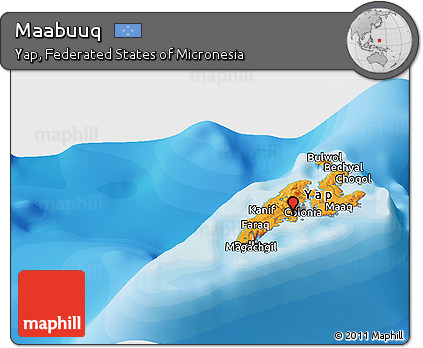 Political Panoramic Map of Maabuuq