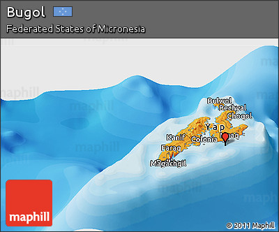 Political Panoramic Map of Bugol