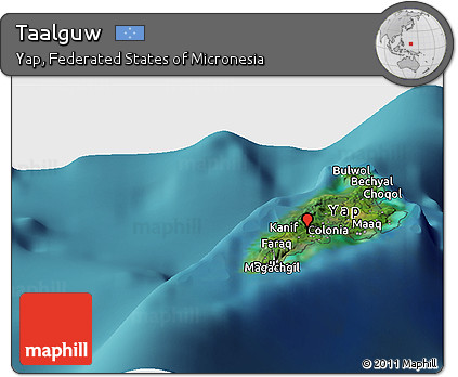 Satellite Panoramic Map of Taalguw
