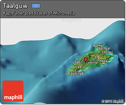 Satellite Panoramic Map of Taalguw