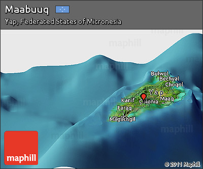 Satellite Panoramic Map of Maabuuq