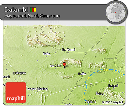 Physical 3D Map of Dalambi