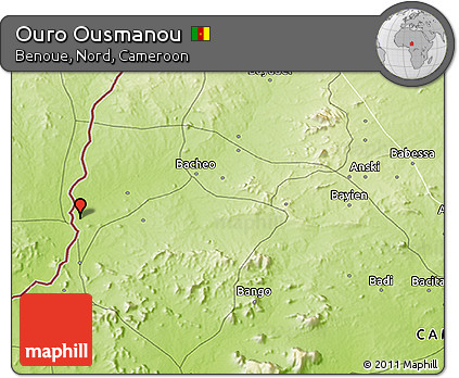 Physical 3D Map of Ouro Ousmanou