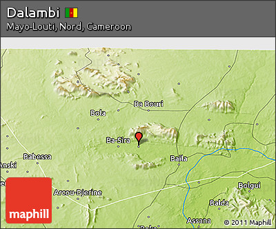 Physical 3D Map of Dalambi