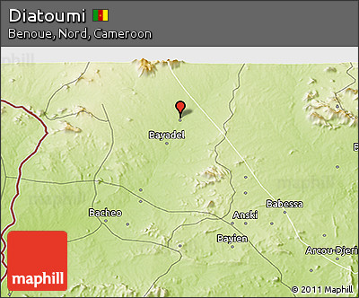 Physical 3D Map of Diatoumi