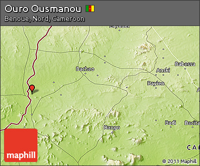 Physical 3D Map of Ouro Ousmanou