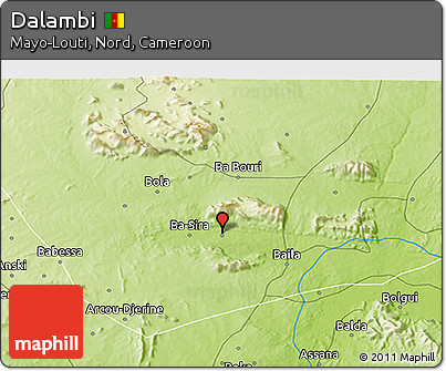 Physical 3D Map of Dalambi