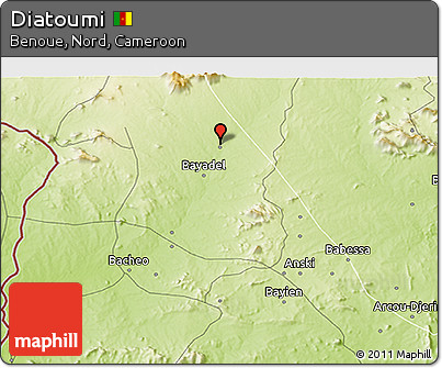 Physical 3D Map of Diatoumi