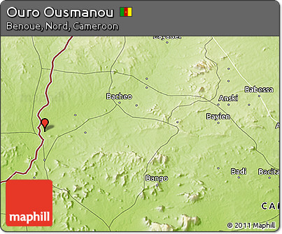 Physical 3D Map of Ouro Ousmanou