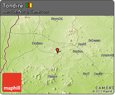 Physical 3D Map of Tondiré