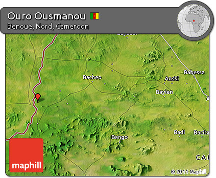 Satellite 3D Map of Ouro Ousmanou