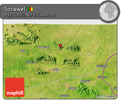 Satellite 3D Map of Sorawel
