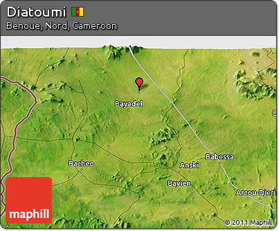 Satellite 3D Map of Diatoumi