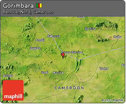 Satellite 3D Map of Gorimbara