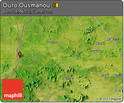 Satellite 3D Map of Ouro Ousmanou