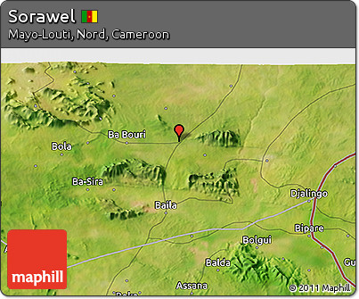 Satellite 3D Map of Sorawel
