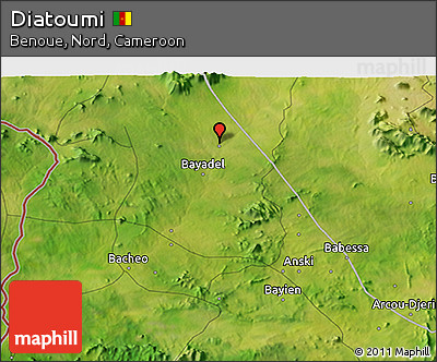 Satellite 3D Map of Diatoumi