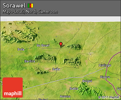 Satellite 3D Map of Sorawel