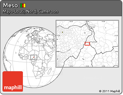 Blank Location Map of Meso