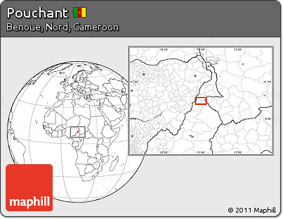 Blank Location Map of Pouchant
