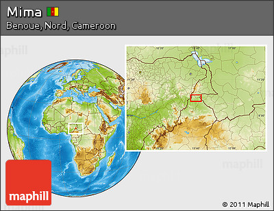 Physical Location Map of Mima