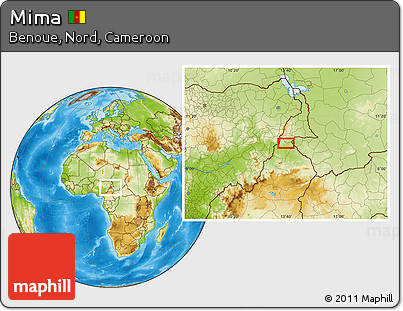 Physical Location Map of Mima