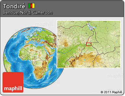 Physical Location Map of Tondiré