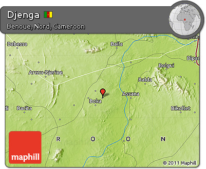 Physical Map of Djenga