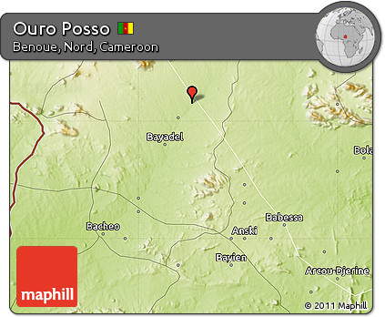 Physical Map of Ouro Posso