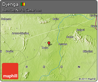 Physical Map of Djenga