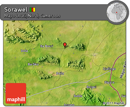 Satellite Map of Sorawel