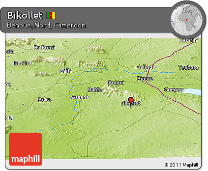 Physical Panoramic Map of Bikollet