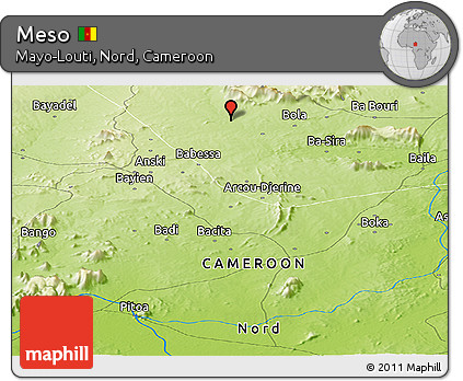 Physical Panoramic Map of Meso