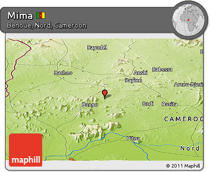 Physical Panoramic Map of Mima
