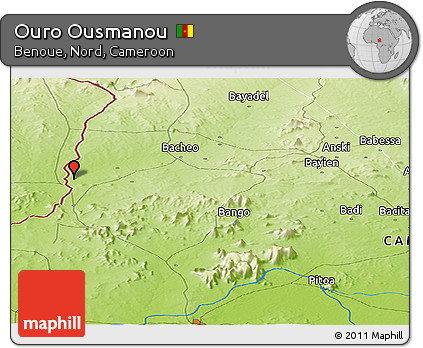 Physical Panoramic Map of Ouro Ousmanou