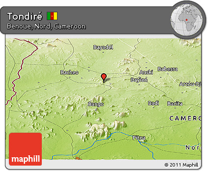 Physical Panoramic Map of Tondiré