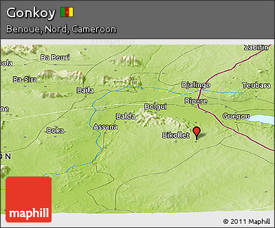 Physical Panoramic Map of Gonkoy