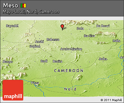 Physical Panoramic Map of Meso