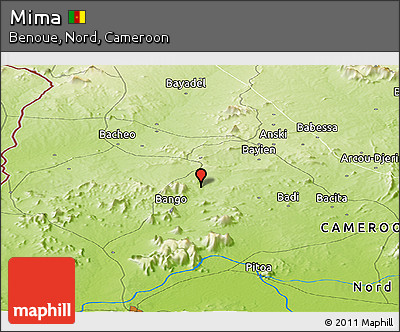 Physical Panoramic Map of Mima